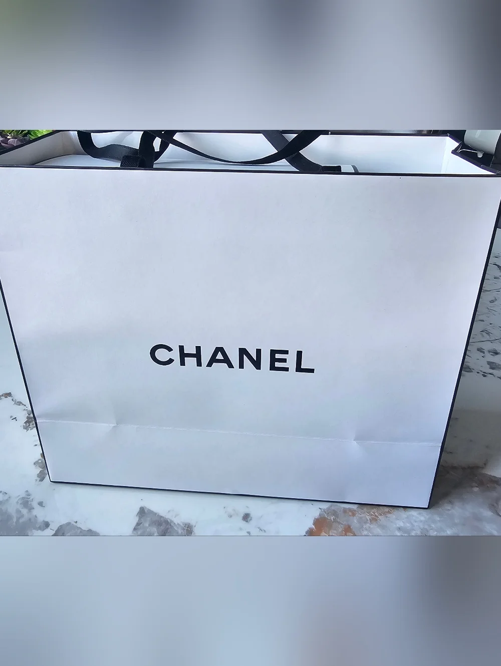Chanel White Logo Gift Box